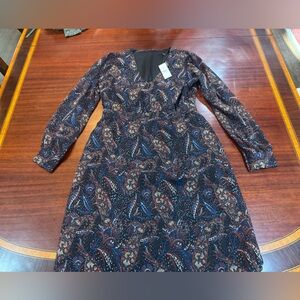 Ann Taylor Multicolor Paisley Dress